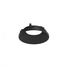 Nora NAPT-3RDNB/CL - 3&#34; Apollo Round Flangeless Downlight Trim with Clear Lens, Black Finish