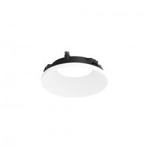 Nora NAPT-3RDNMPW/CL - 3" Apollo Round Flangeless Downlight Trim with Clear Lens, Matte Powder White Finish
