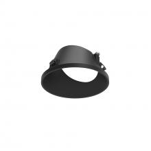 Nora NAPT-3RWWB/CL - 3&#34; Apollo Round Flangeless Wall Wash Trim with Clear Lens, Black Finish