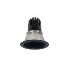 Nora NC3-41L335FBB - 4" Sapphire III Round Open Reflector, 2500lm, 3500K, Flood Optic, Black Reflector/Black Flange