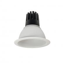Nora NC3-61L640FMPW/EMI - 6" Sapphire III Round Open Reflector for Integral EM Test Switch, 5500lm, 4000K, Flood Optic,