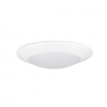 Nora NCSD-R630MPW - 6&#34; Contractor Series LED Flush Mount Disk Light, 3000K, Matte Powder White (12-Pack)