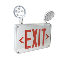 Nora NEX-720-LED/R - LED Self-Diagnostic Wet Location Exit & Emergency Sign w/ Battery Backup & Remote Capability, White