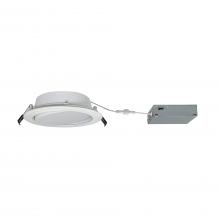 Nora NFLINA-R6TWMPW - 6&#34; FLIN Adjustable LED Downlight with Selectable CCT, 1100lm / 13W, Matte Powder White finish