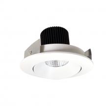 Nora NIO-4RC30XMPW/10 - 4&#34; Iolite LED Round Adjustable Cone Reflector, 1000lm / 14W, 3000K, Matte Powder White Reflector