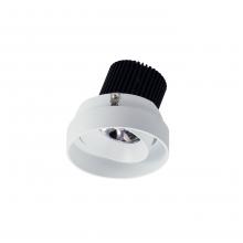 Nora NIO-4RTLA40QMPW - 4&#34; Iolite LED Round Trimless Adjustable, 10-Degree Optic, 850lm / 12W, 4000K, Matte Powder White