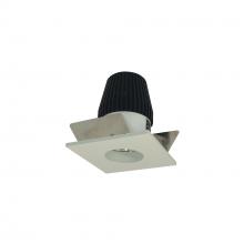 Nora NIOB-1SNG27XWW - 1&#34; Iolite LED BWF Square Reflector with Round Aperture, 600lm, 2700K, White Reflector with Round