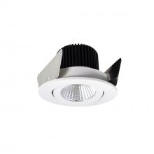 Nora NIOB-2RG27XWW/10 - 2&#34; Iolite LED Round Adjustable Gimbal, 1000lm / 14W, 2700K, White Finish