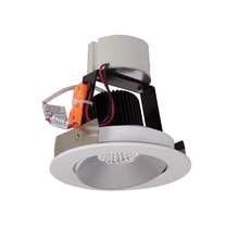 Nora NIR-4RC27XHW/10 - 4&#34; Iolite LED Round Adjustable Cone Retrofit, 1000lm / 12W, 2700K, Haze Reflector / White Flange