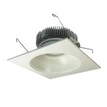 Nora NLCB2-65315CDMPW - 6&#34; Cobalt Dedicated High Lumen Square/Round, 1500lm, Comfort Dim, Matte Powder White Reflector /