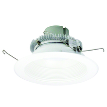 Nora NLCBC2-65230MPW/AEM - 6&#34; Cobalt Click Round Retrofit Baffle, 750lm / 10W, 3000K, Matte Powder White Baffle / Matte
