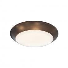 Nora NLOPAC-R6T2440BZ - 6&#34; AC T24 Opal LED Surface Mount, 1050lm / 16W, 4000K, Bronze finish