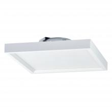 Nora NLOS-S62L50WW - 6&#34; SURF Regressed Edge-Lit Surface Mounted LED, Square Baffle, 900lm, 14W, 5000K, 90+ CRI, 120V