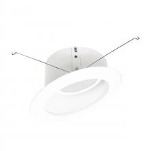Nora NLRS-611L1TWW - 6&#34; Sloped LED Retrofit Reflector, 1200lm / 15W, Selectable CCT, White Reflector / White Flange