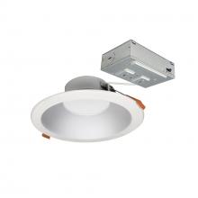 Nora NLTH-61TW-HZMPW - 6&#34; Theia LED Downlight with Selectable CCT, 1400lm / 15W, Haze/Matte Powder White Finish
