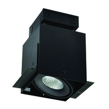 Nora NMRTLG-11D6L1940B - LED Trimless 1-Head MLS Housing, 30W / 2100lm per Head, 4000K, 32-Degrees Flood, Black, 120-277V