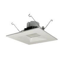 Nora NOX-63640WW - 6&#34; Onyx Square LED Retrofit Reflector, 750lm / 12W, 4000K, White finish