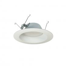 Nora NOXAC-563230WW/HL - 5&#34;/6&#34; AC Onyx LED Retrofit Baffle, 1150lm / 15.5W, 3000K, White Finish