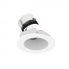 Nora NPR-4RSLA27XMPW - 4&#34; Pearl LED Round Adjustable Slot Retrofit, 950lm / 12W, 2700K, Matte Powder White Reflector /