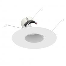 Nora NPR-56RSLA35XMPW - 5&#34;/6&#34; Pearl LED Round Adjustable Slot Retrofit, 950lm / 12W, 3500K, Matte Powder White