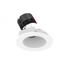 Nora NPRLV-4RSLA27XMPW - 4&#34; Pearl Low Voltage LED Round Adjustable Slot Retrofit, 1050lm / 11W, 2700K, Matte Powder White