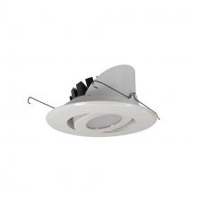 Nora NRM3-54L230FWW - 5&#34; Marquise III Adjustable Surface Gimbal, 1500lm, 3000K, Flood Optic, White Reflector &