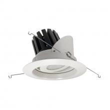 Nora NRM3-57L440FWW - 5&#34; Marquise III Adjustable Regressed Gimbal Baffle, 2500lm, 4000K, Flood Optic, White Baffle &