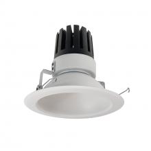Nora NRM3-61L430FMPW - 6&#34; Marquise III Round Open Reflector, 2500lm, 3000K, Flood Optic, Matte Powder White