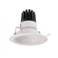 Nora NRM3-61L430FWW - 6&#34; Marquise III Round Open Reflector, 2500lm, 3000K, Flood Optic, White Reflector/White Flange