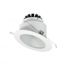 Nora NRM3-6S1L230NW - 6&#34; Marquise III Round Slope Reflector, 1200lm, 3000K, Narrow Flood Optic, White Reflector/White