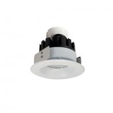 Nora NRMC3-41L135NMPW - 4&#34; Marquise III Retrofit, Matte Powder White Reflector/Matte Powder White Flange, 120-277V;