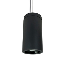 Nora NYLD2-6C075130BBB4AC - 6" Cobalt Cable Mount Cylinder, Black, 750L, 3000K, Black Reflector, 120V Triac/ELV/0-10V & 277V