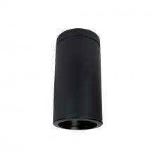 Nora NYLI-6SL201BBB - 6&#34; Cylinder, Black, Surface Mount, 20W Med Base LED, Ref., Black
