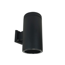 Nora NYLS3-6W1L435NC12BBB - 6" Sapphire III Wall Mount Black Cylinder, Black Reflector/Black Flange, 120-277; 0-10V Dimming,
