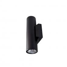 Nora NYUD-3L1345B - 3&#34; Up & Down Wall Mounted LED Cylinder with Selectable CCT, Black finish