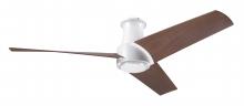 Modern Fan Co. AMB-FM-MW-56-MG-NL-RC - Ambit Flush DC Fan- Matte White Finish; 56&#34; Mahogany Blades; No Light; Remote Control