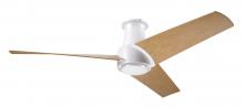 Modern Fan Co. AMB-FM-MW-56-MP-NL-RC - Ambit Flush DC Fan- Matte White Finish; 56&#34; Maple Blades; No Light; Remote Control