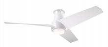 Modern Fan Co. AMB-FM-MW-56-MW-870-WC - Ambit Flush DC Fan- Matte White Finish; 56&#34; Matte White Blades; 17W LED (Matte White Trim)