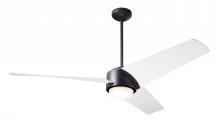 Modern Fan Co. AMB-MB-56-MW-870-WC - Ambit DC Fan- Matte Black Finish; 56&#34; Matte White Blades; 17W LED (Matte Black Trim); Wall Contr