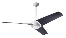 Modern Fan Co. AMB-MW-56-MB-NL-RC - Ambit DC Fan- Matte White Finish; 56&#34; Matte Black Blades; No Light; Remote Control