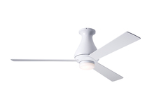 Modern Fan Co. ALT-FM-GW-52-WH-271-002 - Altus Flush Fan; Gloss White Finish; 52&#34; White Blades; 17W LED; Fan Speed and Light Control (3-w