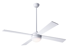 Modern Fan Co. BAL-GW-52-WH-652-002 - Ball Fan; Gloss White Finish; 52&#34; White Blades; 20W LED; Fan Speed and Light Control (3-wire)