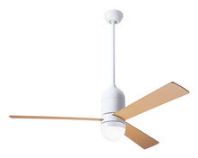 Modern Fan Co. CIR-GW-50-MP-355-RC - Cirrus DC Fan; Gloss White Finish; 50&#34; Maple Blades; 17W LED; Remote Control