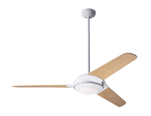 Modern Fan Co. FLO-GW-52-NK-372-002 - Flow Fan; Gloss White Finish; 52&#34; Nickel Blades; 20W LED; Fan Speed and Light Control (3-wire)