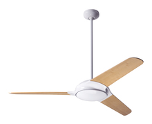 Modern Fan Co. FLO-GW-52-NK-NL-001 - Flow Fan; Gloss White Finish; 52&#34; Nickel Blades; No Light; Fan Speed Control