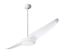 Modern Fan Co. IC2-GW-56-WH-NL-RC - IC/Air (2 Blade ) Fan; Gloss White Finish; 56" White Blades; No Light; Remote Control