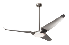 Modern Fan Co. IC3-BN-56-WH-570-WC - IC/Air (3 Blade ) Fan; Bright Nickel Finish; 56&#34; White Blades; 20W LED; Wall Control