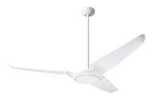 Modern Fan Co. IC3-GW-56-NK-NL-WC - IC/Air (3 Blade ) Fan; Gloss White Finish; 56&#34; Nickel Blades; No Light; Wall Control