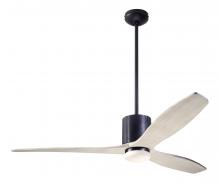 Modern Fan Co. LLX-DBBK-54-WW-271-WC - LeatherLuxe DC Fan; Dark Bronze Finish with Black Leather; 54&#34; Whitewash Blades; 17W LED; Wall C