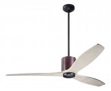 Modern Fan Co. LLX-DBCH-54-WW-NL-RC - LeatherLuxe DC Fan; Dark Bronze Finish with Chocolate Leather; 54&#34; Whitewash Blades; No Light; R